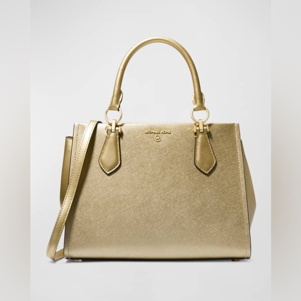 Michael Kors Gold Satchel with Elegant Design - Picture 3 of 3